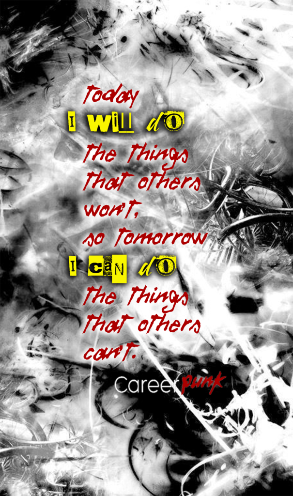 career punk ios android background affirmation